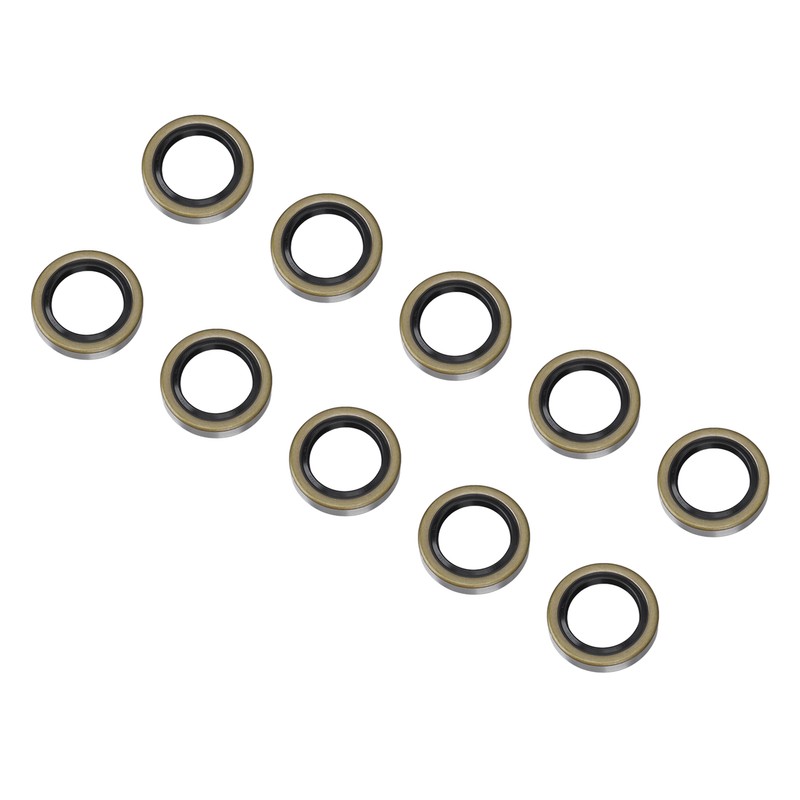 10PCS Double Lip Grease Seals High Hardness Trailer Axle Hub
