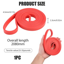 Pull Up Bands Resistance Bands Rubber Heavy Duty Loop Band Exercise Band for Stretch Mobility Muscle Toning Calisthenics Powerlifting Yoga Fitness Unisex (Red)