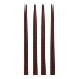 Lacquered WVUTAUFG Wooden Chopsticks 24cm 4-Piece Set Japanese Fried Food Chopsticks / 옻칠 WVUTAUFG 나무 젓가락 24cm 4P 세트 일식 튀김 요리 저분