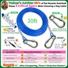 catapamey Dog Tie Out Cable and Stake,with 20FT Heavy Duty