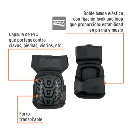 Truper ROD-500, Rodilleras de gel y EVA con correa antideslizante                                                                                     