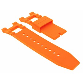 Ewatchparts Silicone Rubber Watch Band Strap Compatible With Invicta Subaqua Noma IIi 6043 Watch Orange