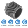 sourcing map 20 Pcs PVC Pipe Male Thread Plug G3/4"