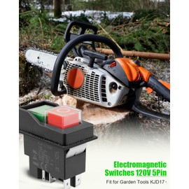 Electromagnetic Switches, Pushbutton Switches for Garden Tools/Machine Tools/Large Power Tools Replacement Parts KJD17 120V 5PIN