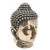PTC 6.5 Inch Buddha Head Buddhist Religious Bronze Finish Statue