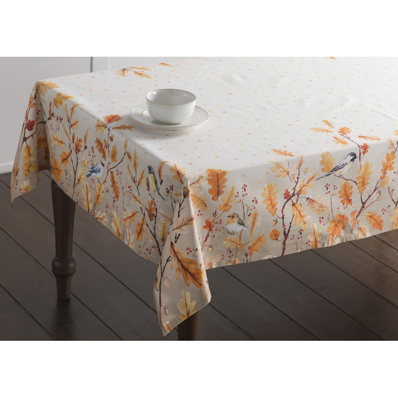 Maison d' Hermine Oak Leaves 100% Cotton Tablecloth for the