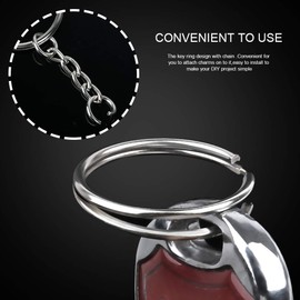 Teenitor Key Chain Rings Keychain Rings, 60pcs Key Ring Metal Keychain Split Key Rings Bulk, Keyring 25mm with 26mm Key Chains and 60pcs Open Jump Ring for Craft Key Ring