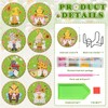 Tontut 8 Pcs Gnomes Diamond Painting Wooden Coasters, Diamond Art