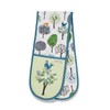Cooksmart Double Oven Gloves Heat Resistant | British Designed Heat Resistant Oven Gloves | Modern Oven Mitt & Potholder for Home Cooking | Maximum Heat Protection Kitchen Oven Gloves - Forest Birds