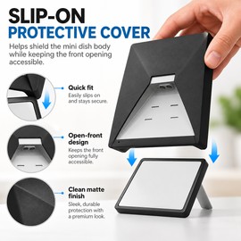 Starlink Mini Silicone Protective Cover for Dish Antenna – Black Scratch-Resistant Case with Anti-Reflection Design for Outdoor Use