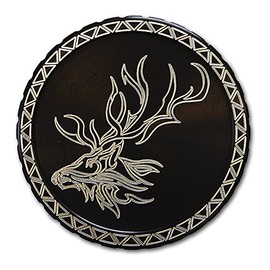 DipLidz Engraved Snuff lid Tribal Elk (Black, Grizzly, Hawken, Kodiak)