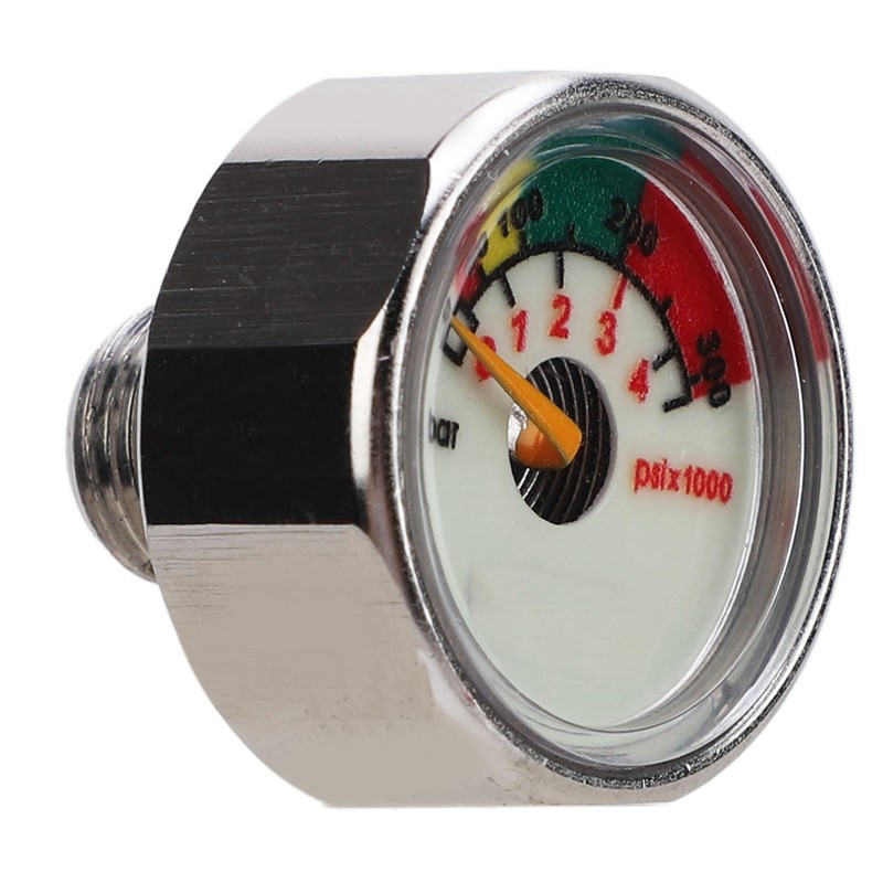 Pony Bottle Pressure Gauge Air Diving Cylinder Oxygen Tank Stainless