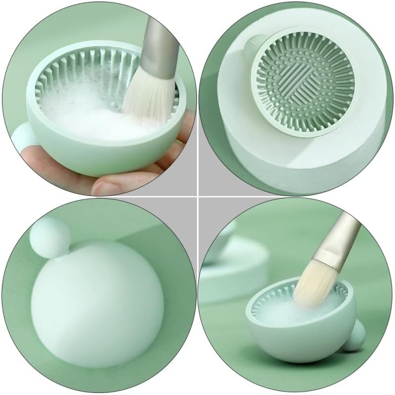 Recipiente de Silicona para Lavar Brochas de Maquillaje Portátil Diseño