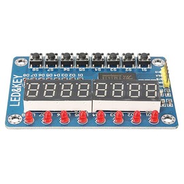 HiLetgo TM1638 8 Bits Digital LED Tube Display Module with 8 LEDs 8 Button keys for AVR Arduino ARM