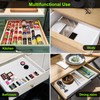 Spice Drawer Organizer Insert, Adjustable & Non-Slip Silicone Spice Drawer