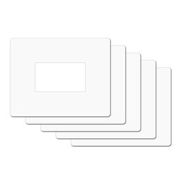 D & D Pack of 5 Transparent Plastic Wall Protectors Thickness 0.75 mm Dimensions 20 x 16 cm for Switch Plates Pack of 5
