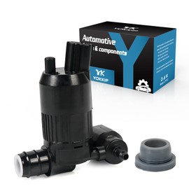 YOKKIP Windshield Washer Pump - Replacement for Ford Explorer, Edge, Fiesta, Flex, Mondeo V Turnier Washer Fluid Pump with Grommet Replaces OEM: BA8Z17664A