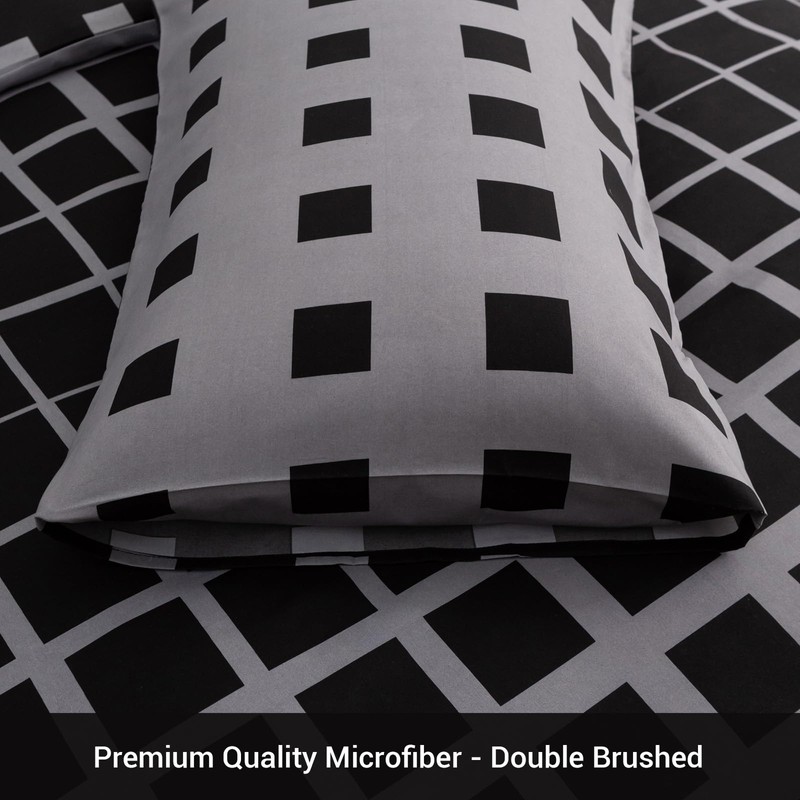 Grace Single Duvet Cover Set - Premium Brushed Microfiber Duvet