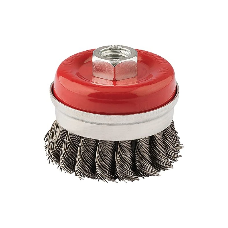 Draper 41447 Twist Knot Wire Cup Brush, 60mm x M14