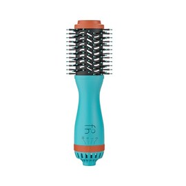 Fahrenheit Mini Blowout Brush – Compact Hot Air Brush for Voluminous Hair – Lightweight Blow Dryer Brush with 360° Airflow, Oval Barrel & Multiple Heat Settings for Styling - (Aqua Horizon)
