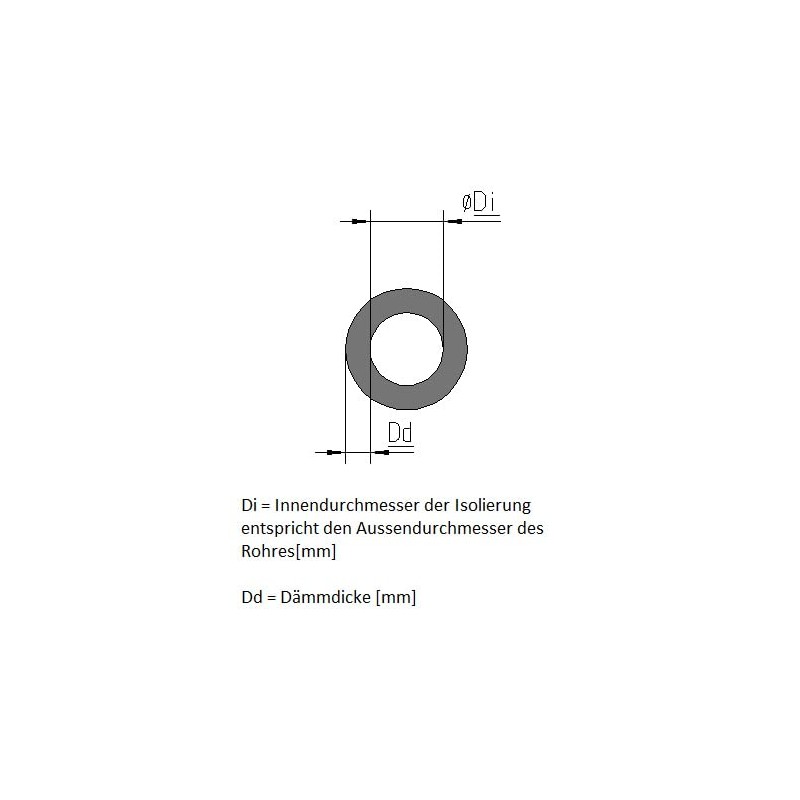 PE pipe insulation T-piece size 22 mm / 25 mm