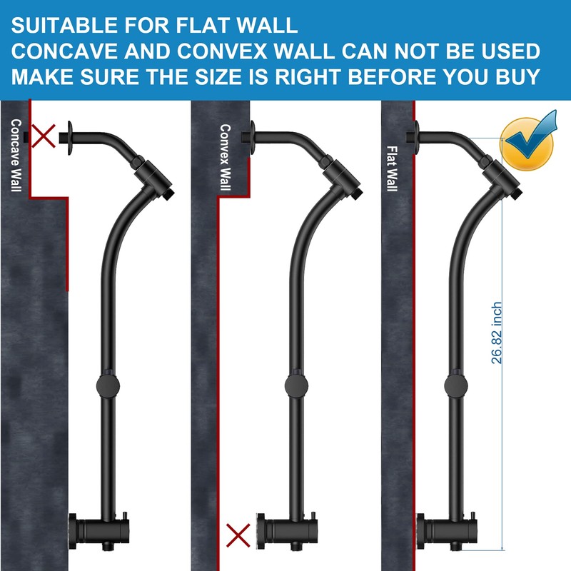 Egretshower Handheld Showerhead & Rain Shower Combo for Easy Reach,