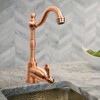 Copper One-Handle Widespread Kitchen Bar Prep Faucet - Akicon -