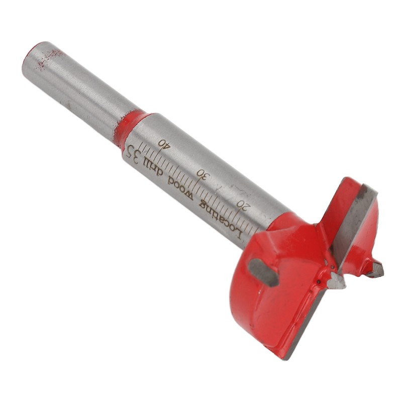 35mm Hinge Boring Jig Kit Hole Locator Red Drill Bit
