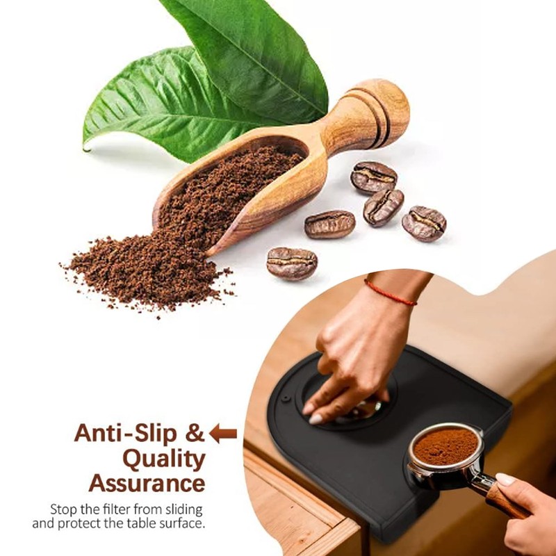 Coffee Knock Box Silicone Coffee Ground Dump Bin Container with