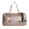 Debra Diamond Quilted Collection Weekender - Color: Champagne