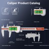 Preciva Digital Vernier Caliper,150mm Backlit Vernier Caliper, IP54 Waterproof Digital