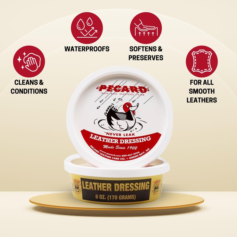 Pecard Leather Dressing 6 oz – Waterproofer and All-Purpose Leather