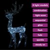 vidaXL Acrylic Reindeer Decoration with 140 LEDs- 4 ft Cold