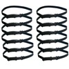 Wenrou Pack of 12 Bow Tie Extensions, Elastic, Adjustable Fly