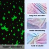 Glow in The Dark Throw Blanket,Unicorn Throw Blanket Soft Flannel