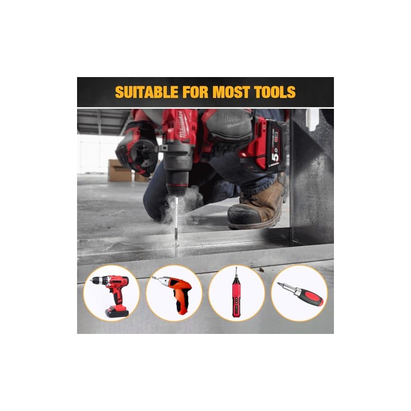18-Pack K5 Impact Resistant Non Slip Bit, High Magnetic Screwdriver