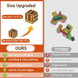 100PCS Magnetische Bausteine [Upgrade 2,5 cm] Bauen Mine Magnete Welt Set für Kinder Montessori Kreative Spielzeug ab 4 5 6 7 8 9, Magnetspiel Spielzeug für Kinder Geschenke ab 3+ Jahre Mädchen Jungs