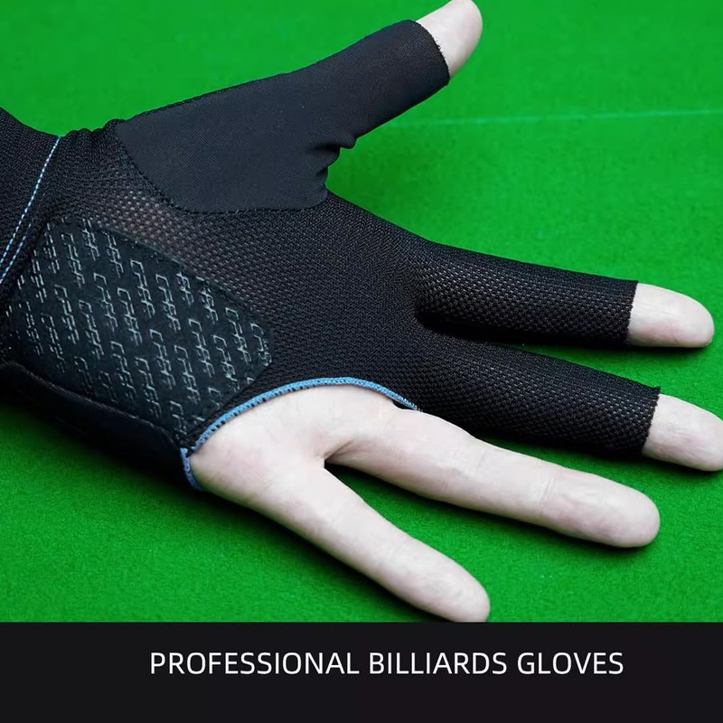 YEUEK CPBA Billiards Glove 3 Finger Pool Glove for Left