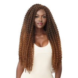 Outre Crochet Braids X-Pression Twisted Up Extra Super Long 3X WaterWave Fro Twist 26" (2-PACK, 1B)