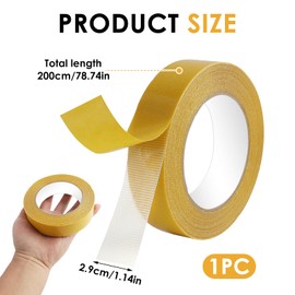 Annlpoy 20m teppich doppelseitiges klebeband extra stark dünn teppichkleber ablösbar teppich,2025 Version – als Teppichklebeband und für Strukturierte Oberflächen – Achtung Sehr Stark