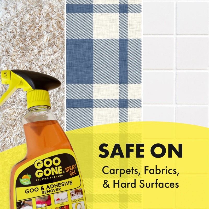 Goo Gone Original Spray Gel Adhesive Remover, Orange Citrus Scent-