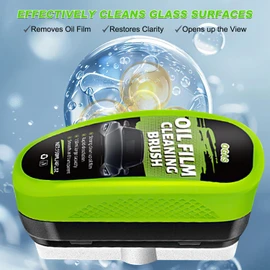 Yicengy Automotive Oil Film Cleaning Brush, 2026 New Car Windshield Oil Film Remover for Car Windows Includes 1 Refill Bottle, Glass Coating Cleaner Board, Anti-Rain Fog, Improves Clarity (2pcs)