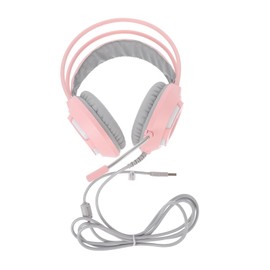 jojofuny Noise Reduction Wired Gaming Headset Microphone Over-Ear Pc Headphones Comfortable for Gaming Video Chat and Music Noise Isolation