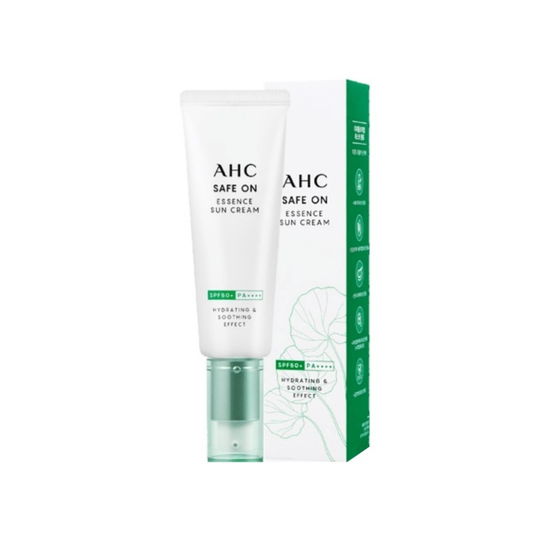 AHC 세이프온 에센스 선크림 50ml×1개 SPF50+ PA++++ 병풀추출물 산뜻한제 AHC