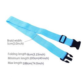 Briskyloom 6 Pack Luggage Straps, Adjustable Suitcase Belts, Briskyloom Heavy Duty Non-Slip Travel Straps, TSA Approved