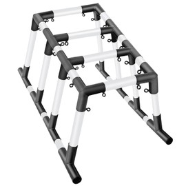 Aoneky 2 Inch Trapezoid Baseball Batting Cage Frame Corner Kit - Batting Cage Connector Kit (35ft Corner Kit with Foot Pad)