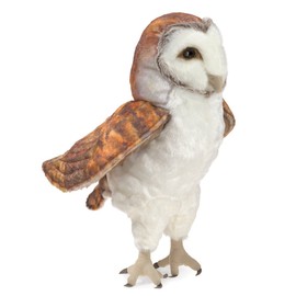 Folkmanis Puppets Barn Owl Hand Puppet, White, Brown (3124)