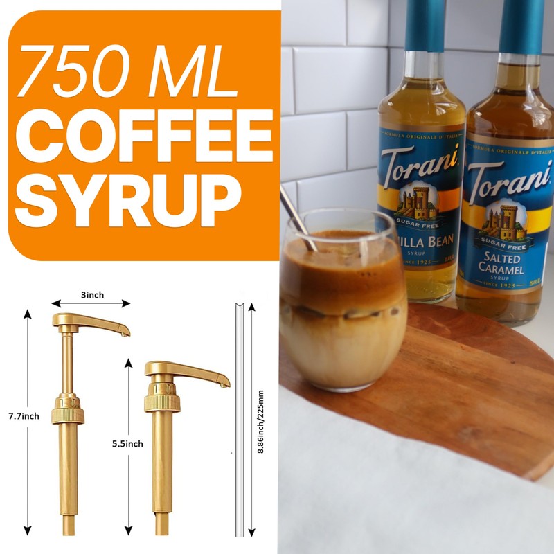 Torani Coffee Syrup Variety Pack - Vanilla and Caramel Syrup