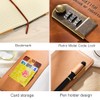 WANLIAN Leather Calendar with Lock Retro Calendar with Combination Lock