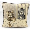 Traditional Tapestry Cushion Covers with Soft Faux Velvet Reverse 18"